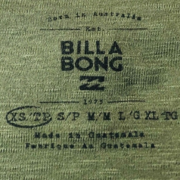 Billabong Vintage Distressed Long Sleeve Crop Top - Picture 6 of 6